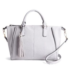 Octavia Bowie Tassel Detail Satchel, Grey